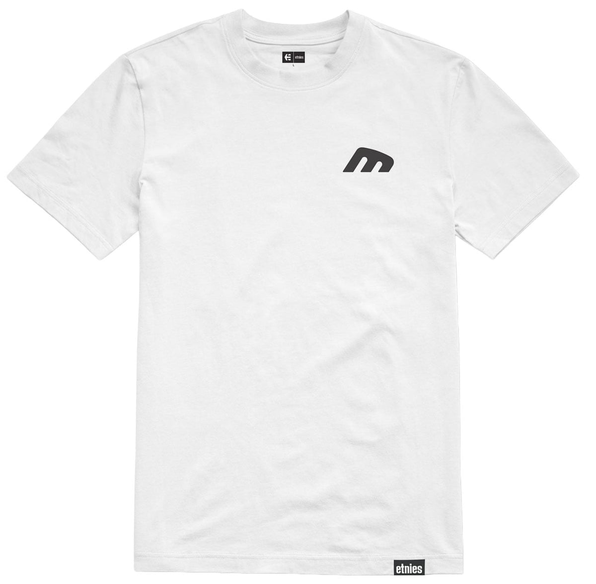 Etnies Team Embroidery Men's Short Sleeve T-Shirt - White / Black