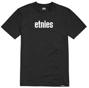 Etnies Wordmark Men's Short Sleeve T-Shirt - Black / White