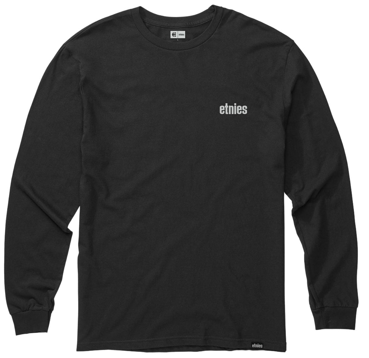Etnies Wordmark Men's Long Sleeve T-Shirt - Black / White