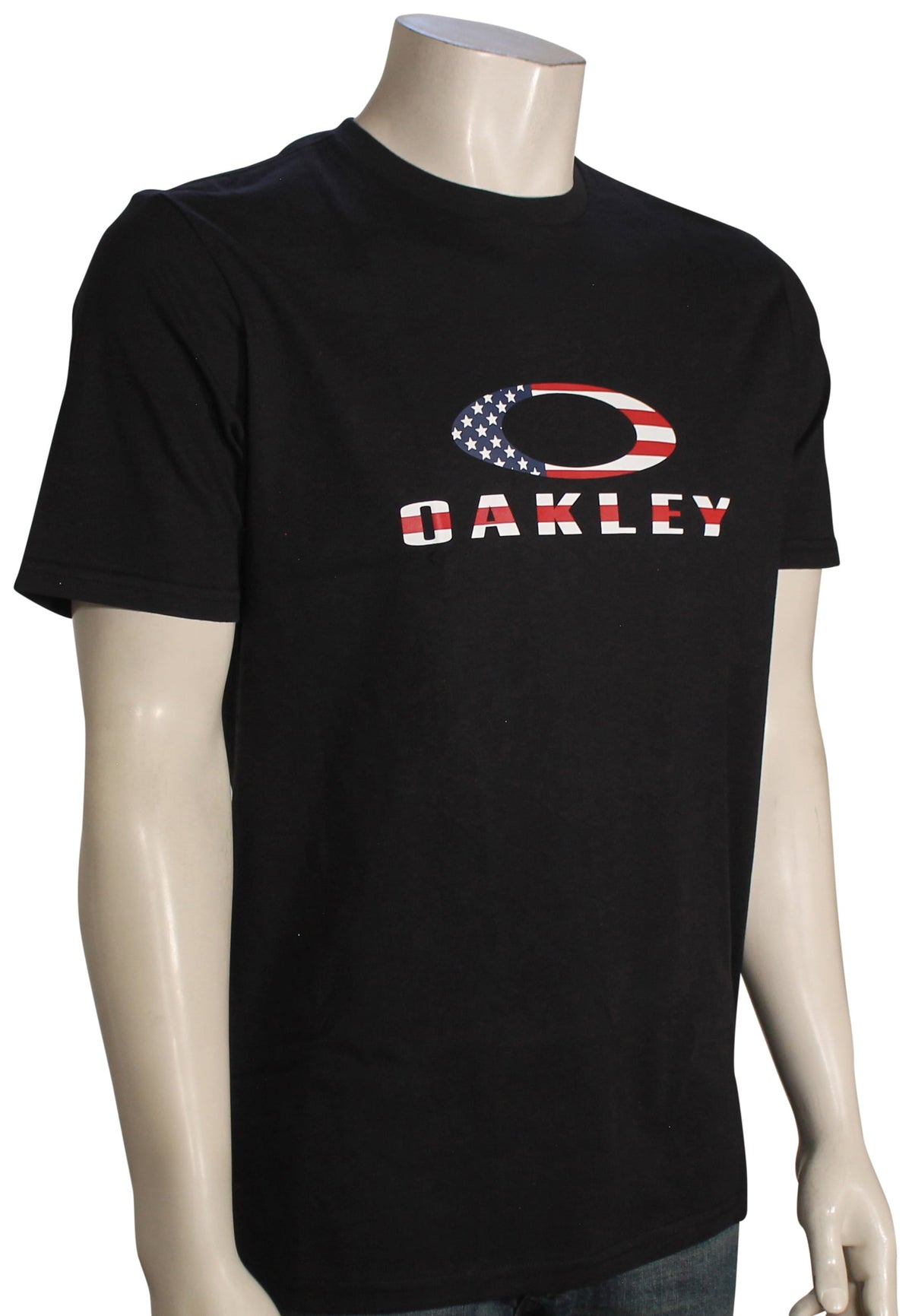 Oakley O Bark SS T-Shirt - Black / American Flag