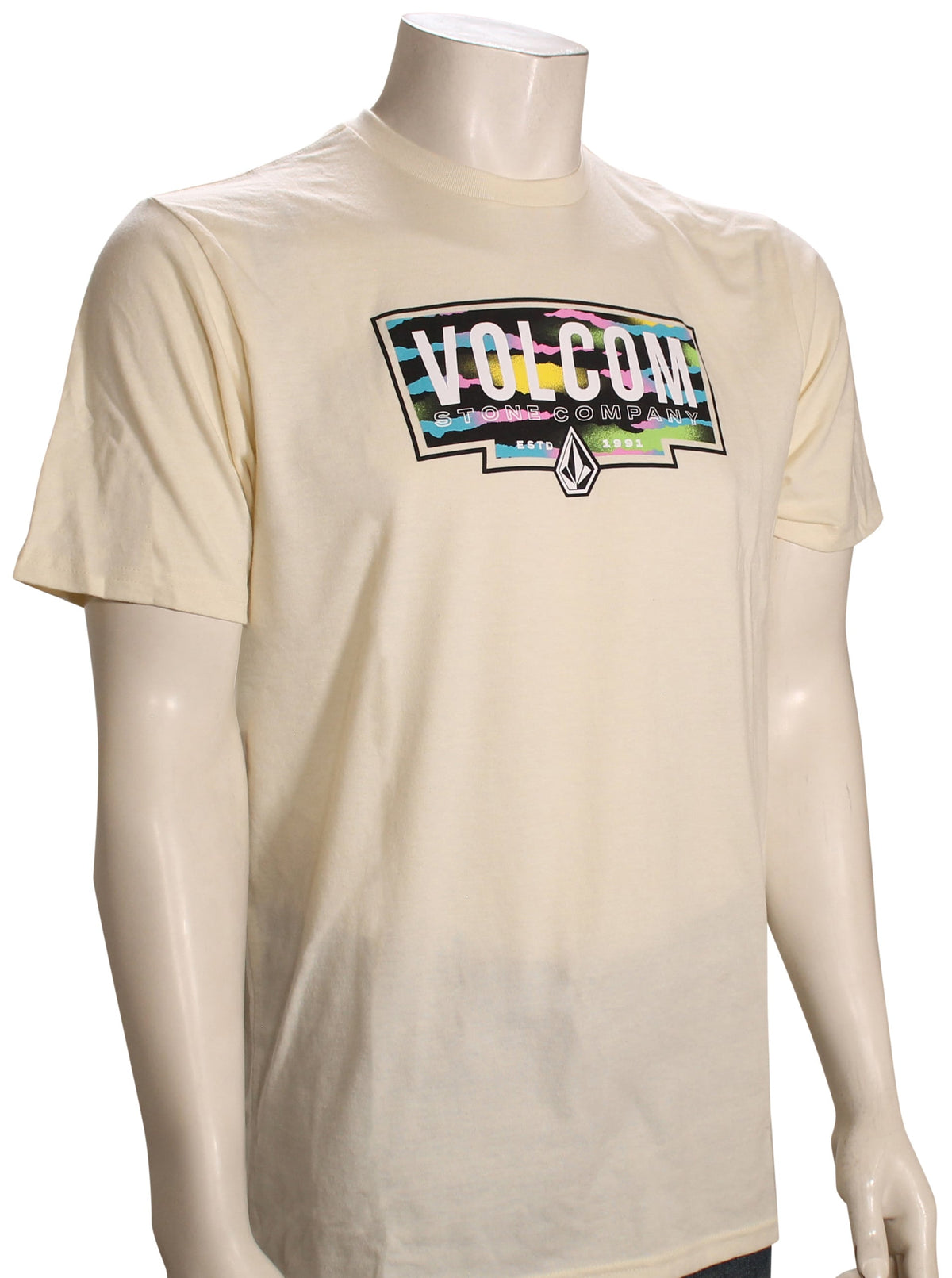 Volcom Fill Up T-Shirt - Off White Heather