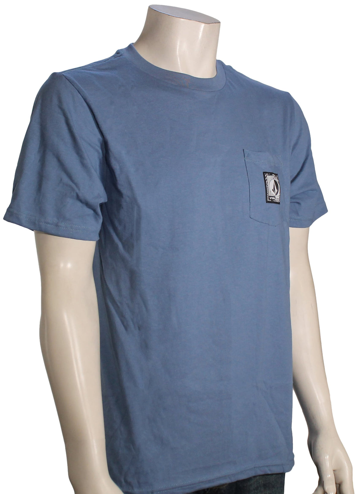 Volcom Fracking Pocket Label T-Shirt - Blueberry
