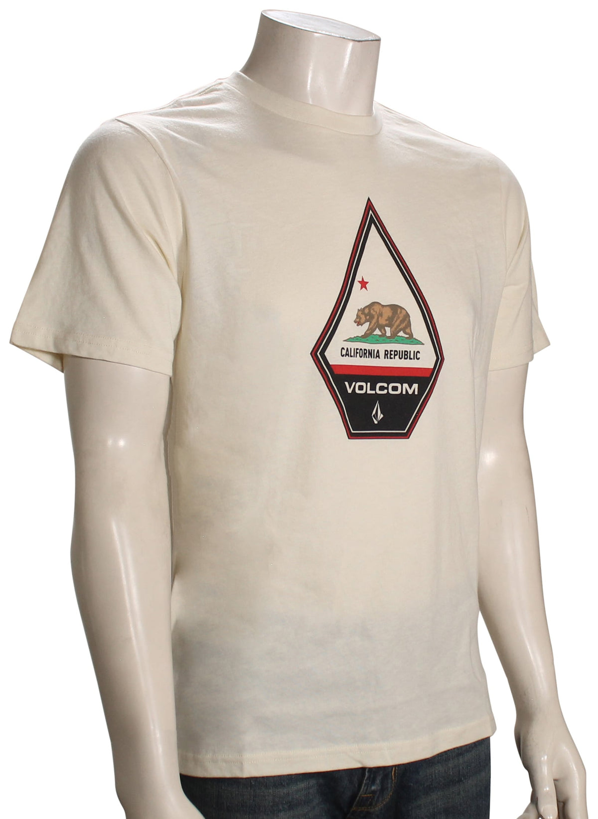 Volcom Californeye SS T-Shirt - Off White Heather