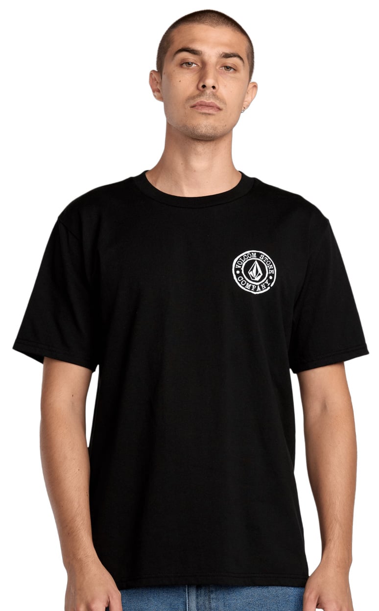 Volcom Logo Stamp SS T-Shirt - Black