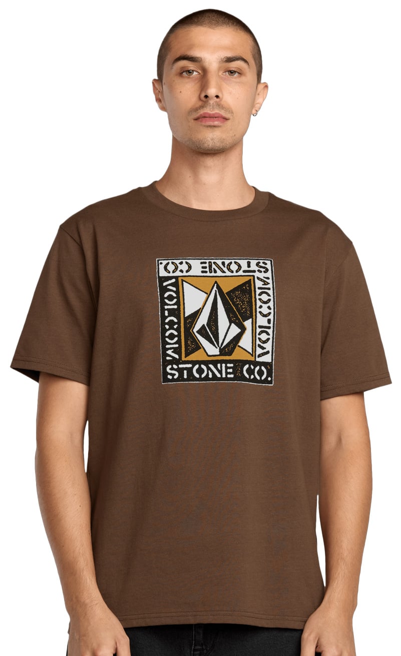 Volcom Angle Iron SS T-Shirt - Brownstone