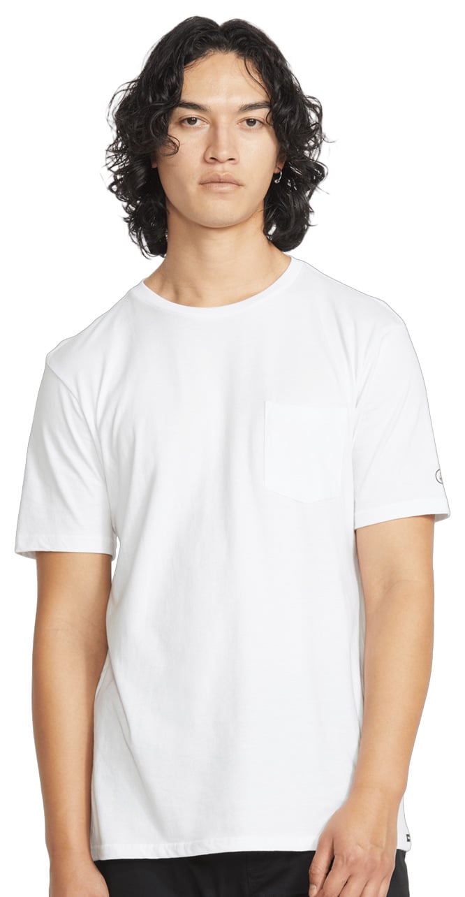Volcom Solid Pocket SS T-Shirt - White