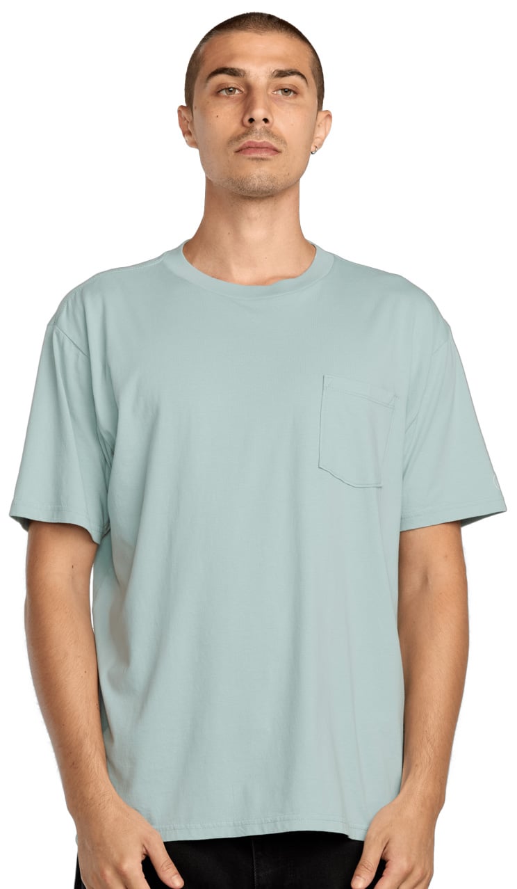Volcom Solid Pocket SS T-Shirt - Chambray