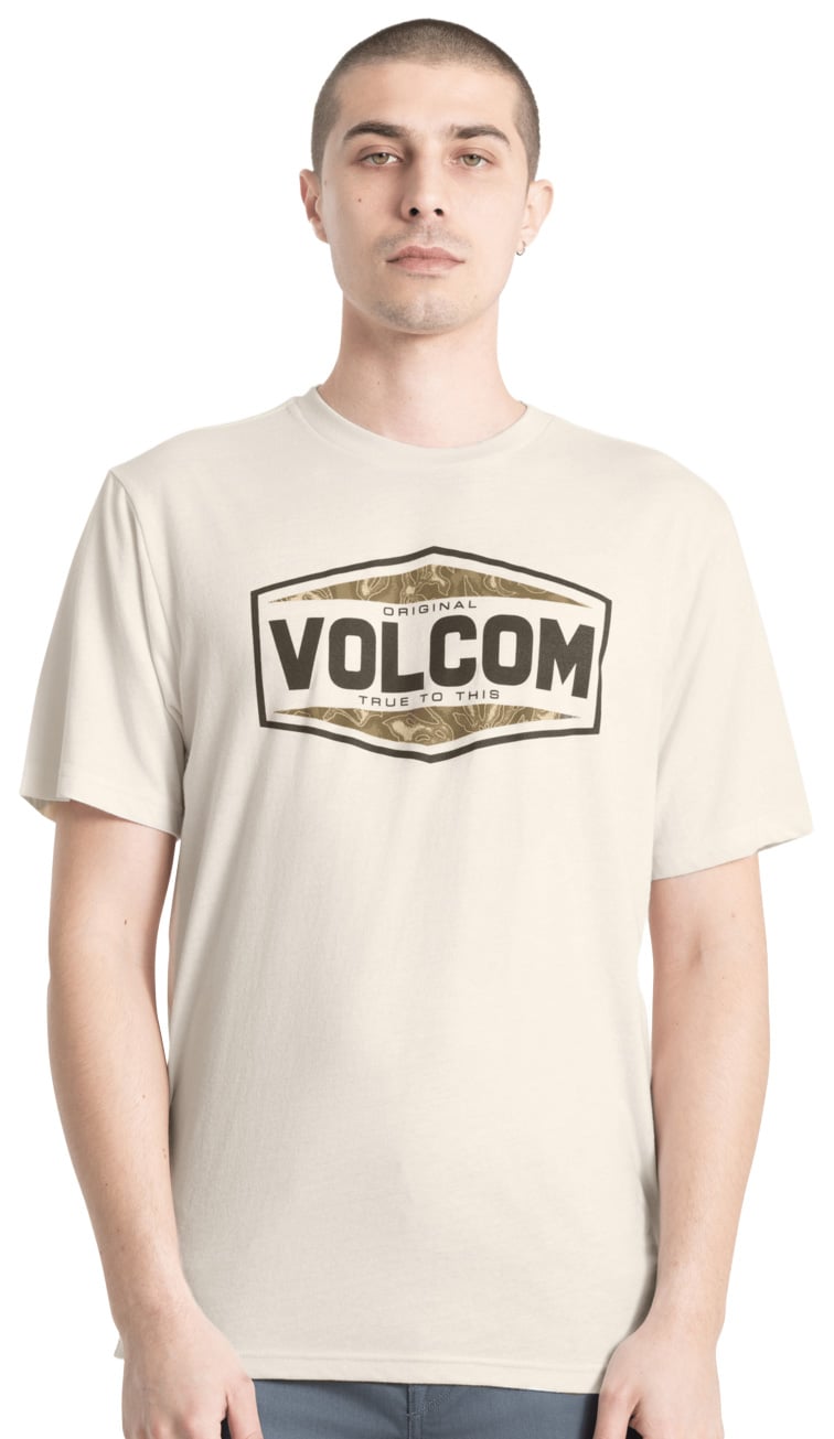 Volcom Fillerup SS T-Shirt - Off White Heather