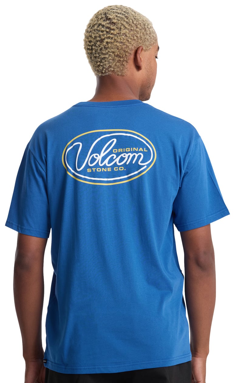 Volcom Clean Sweep SS T-Shirt - Electric Blue – back view