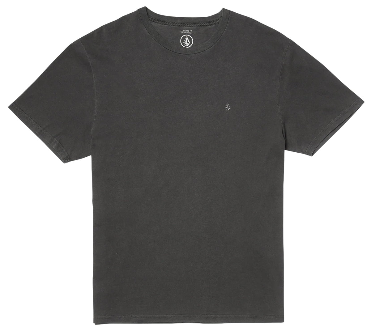 Volcom Solid Stone Embroidered SS T-Shirt - Black