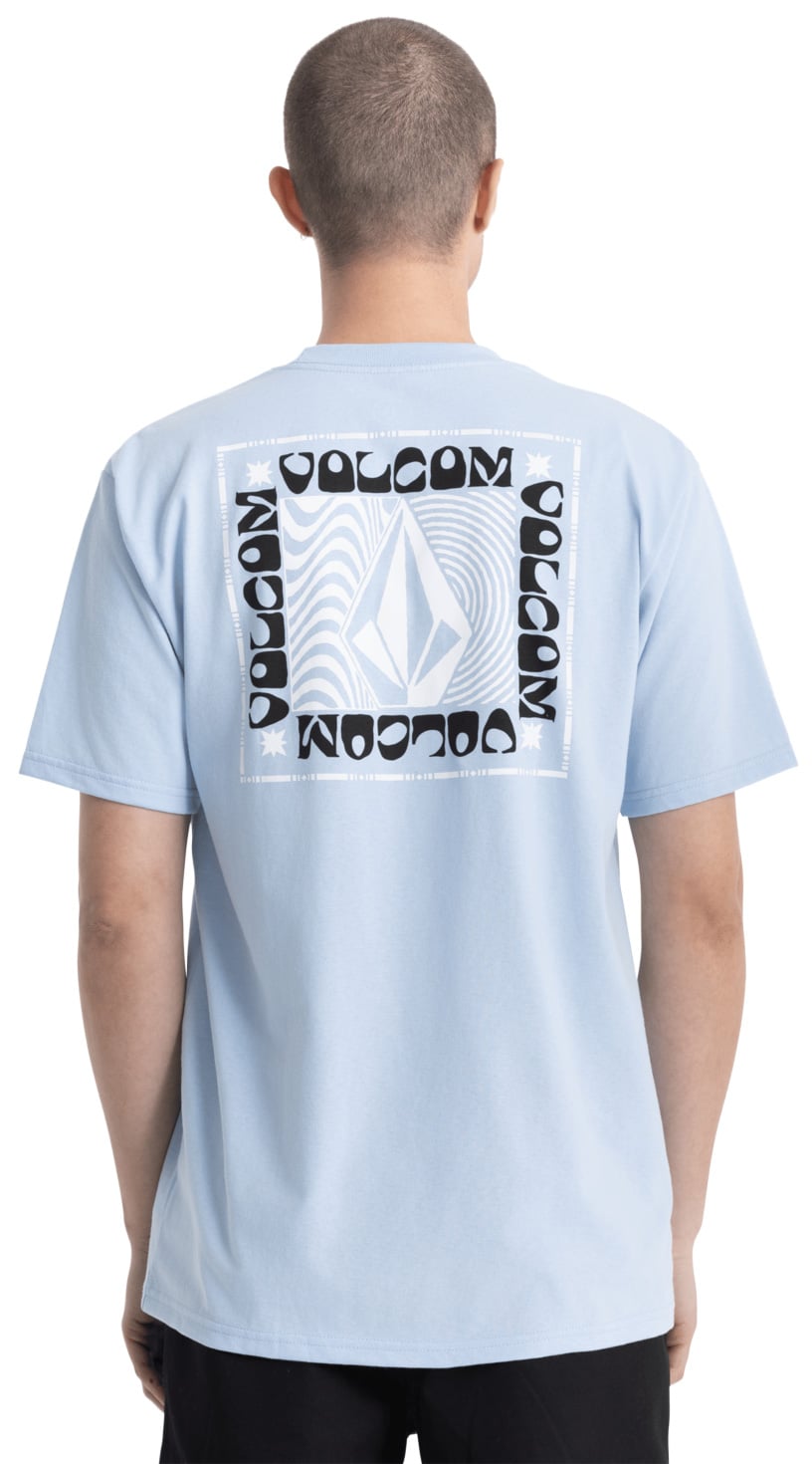 Volcom Wavy Train SS T-Shirt - Pastel Blue – back view