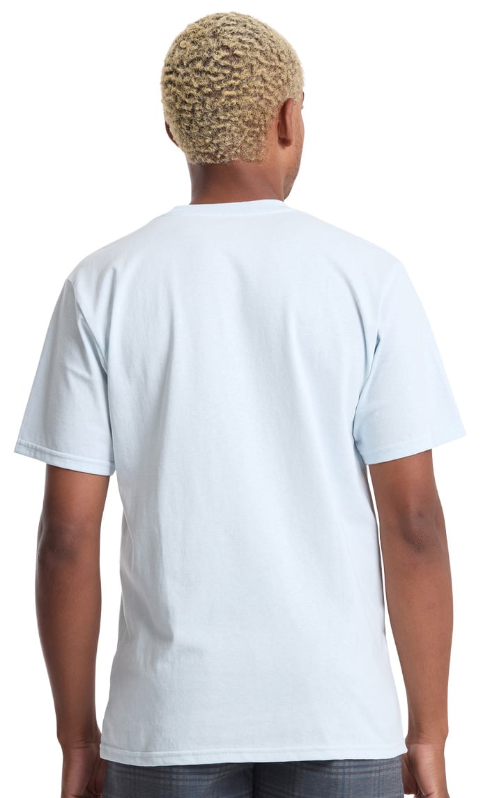 Volcom Chaotic Men's Short Sleeve T-Shirt - Light Blue Acid – back view