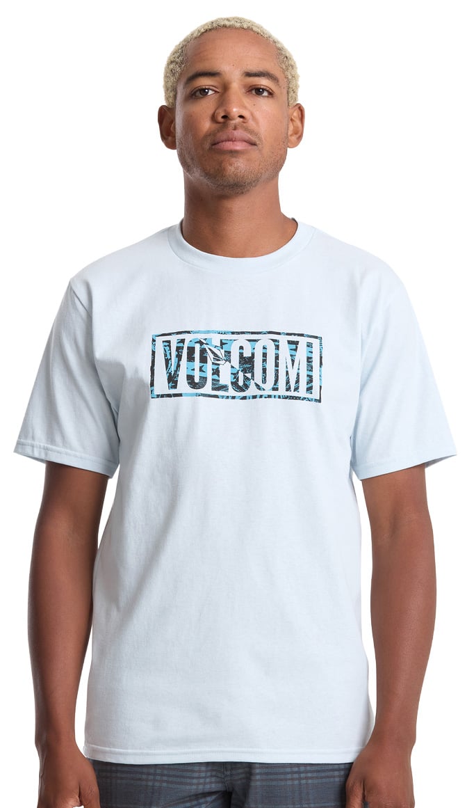 Volcom Chaotic Men's Short Sleeve T-Shirt - Light Blue Acid