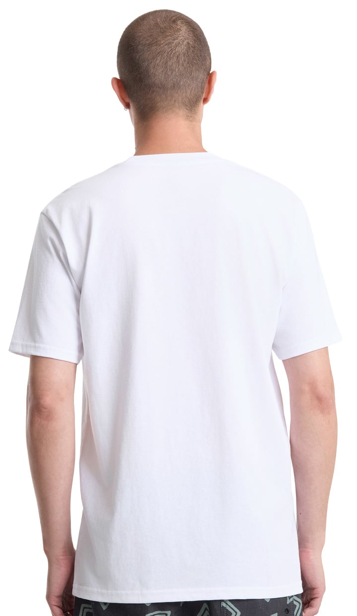 Volcom Circle Split Men's Short Sleeve T-Shirt - White – back view
