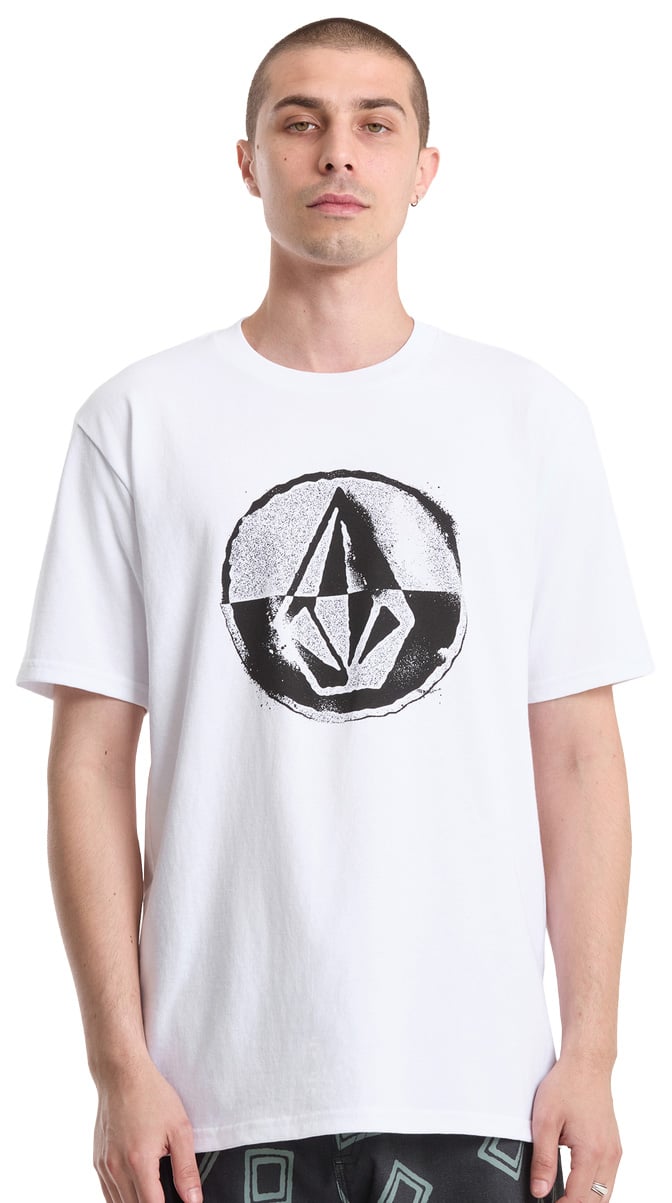 Volcom Circle Split Men's Short Sleeve T-Shirt - White