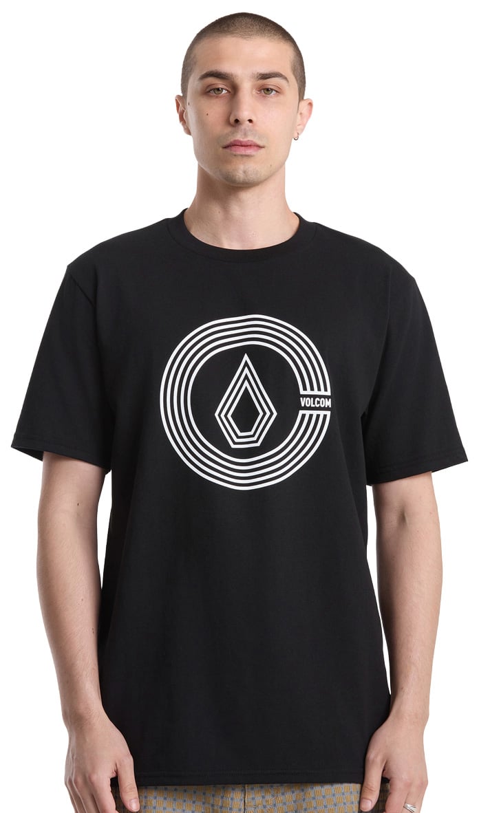 Volcom Circle Split Men's Short Sleeve T-Shirt - Black