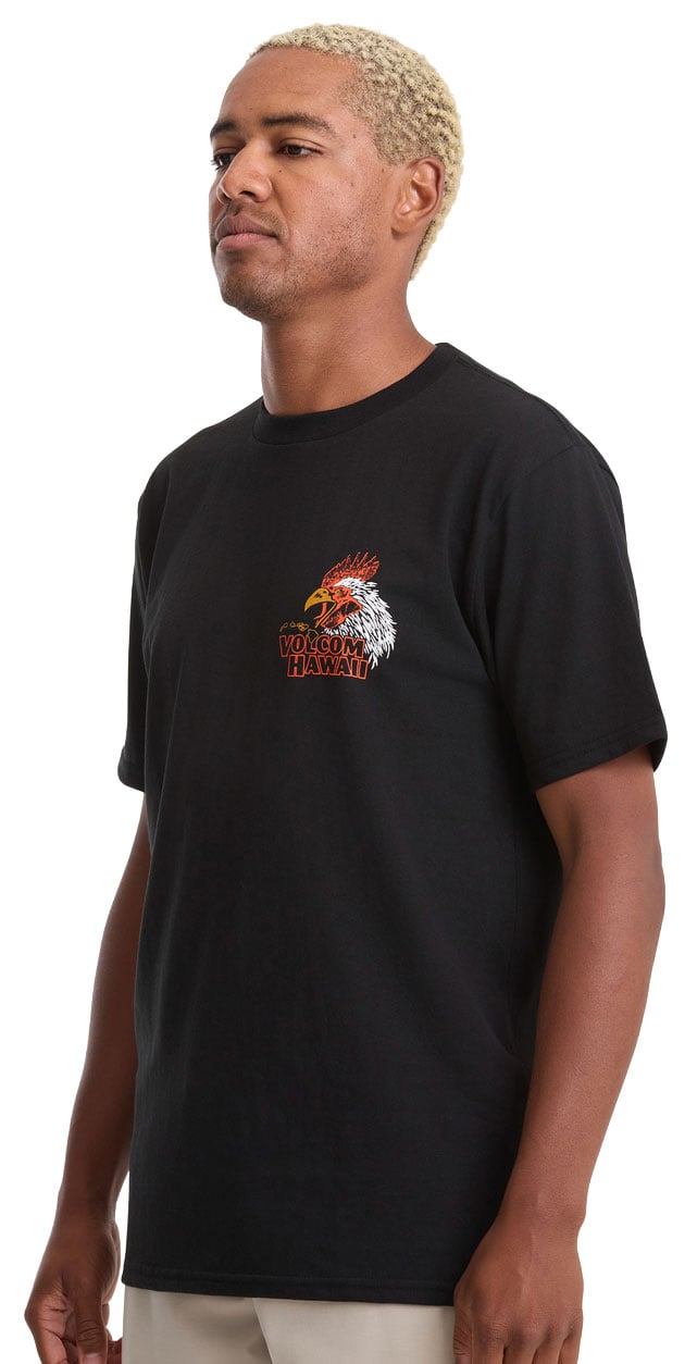 Volcom Yewster Rooster Men's Short Sleeve T-Shirt - Black – alternate view 1