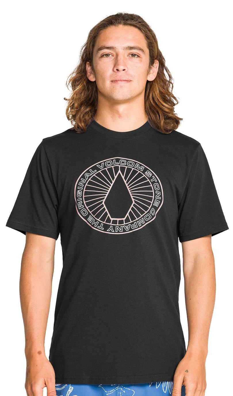 Volcom Medalist Men's Short Sleeve T-Shirt - Washed Black Heather – alternate view 1