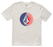 Volcom Circle Stone Split Men's Short Sleeve T-Shirt - Stone Heather
