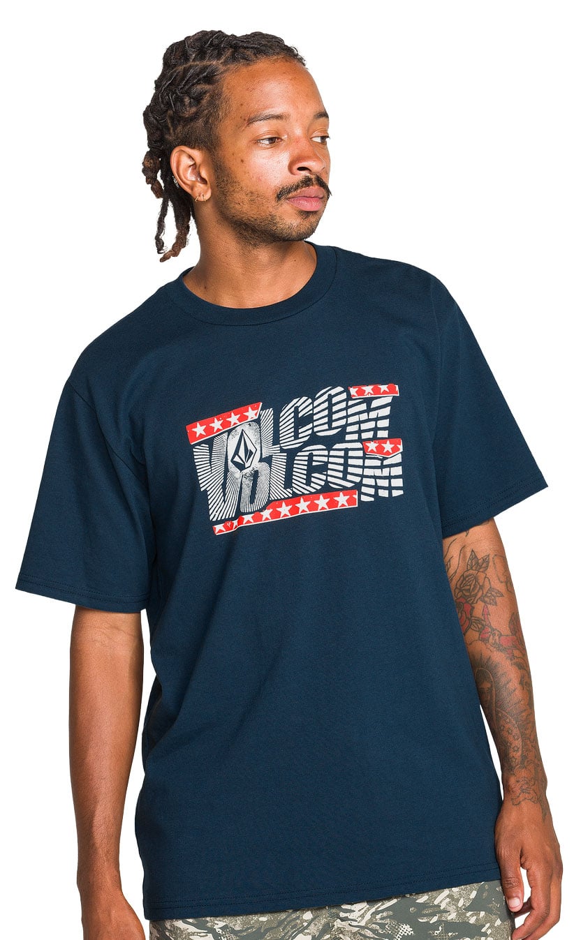 Volcom Glory Dayz Men's Short Sleeve T-Shirt - Dust Bowl Indigo – alternate view 1