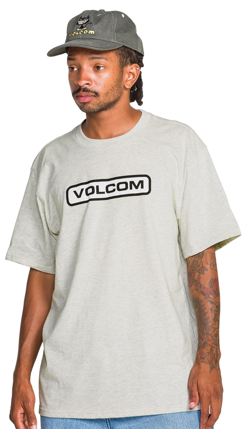 Volcom Eurobox Men's Short Sleeve T-Shirt - Stone Heather – alternate view 1