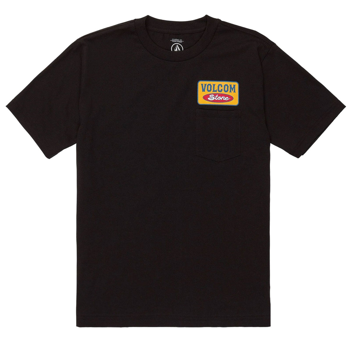 Volcom Snake Oil Men's Short Sleeve Pocket T-Shirt - Black