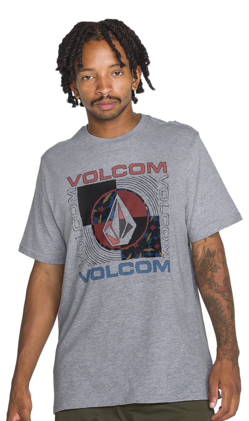 Volcom Filled Out Men's Short Sleeve T-Shirt - Heather Grey – alternate view 1