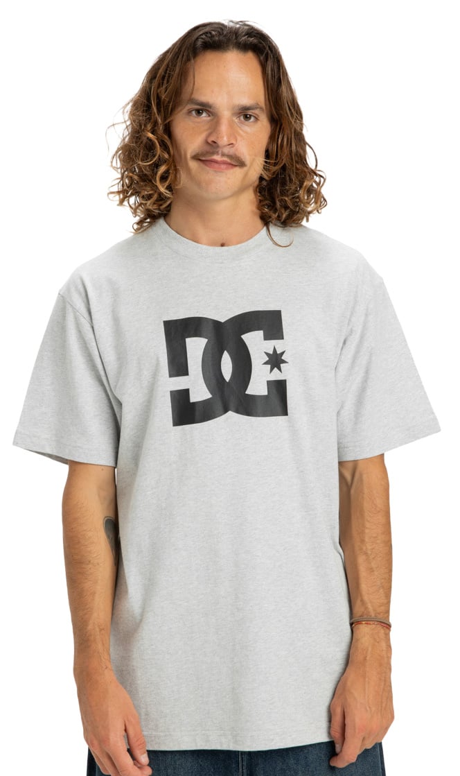 DC Star T-Shirt - Light Heather Grey