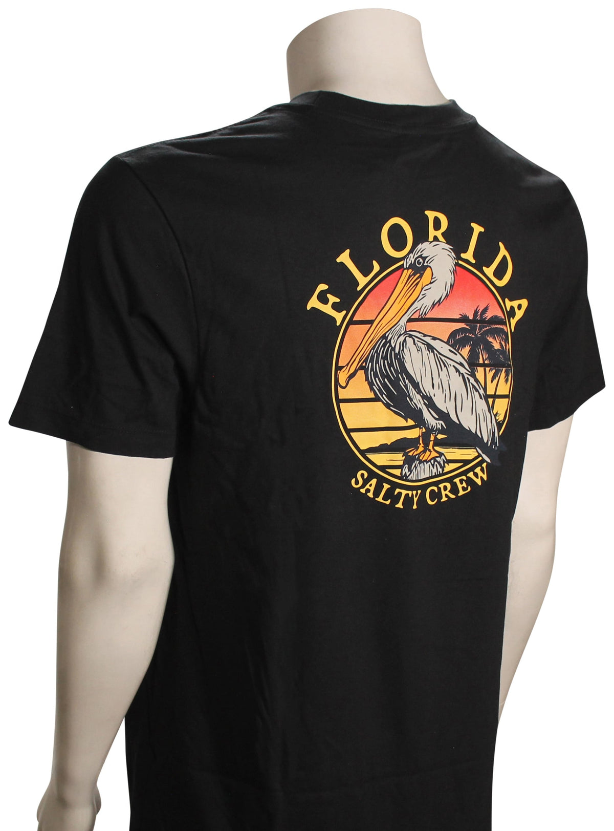Salty Crew Florida Perched SS T-Shirt - Black – back view