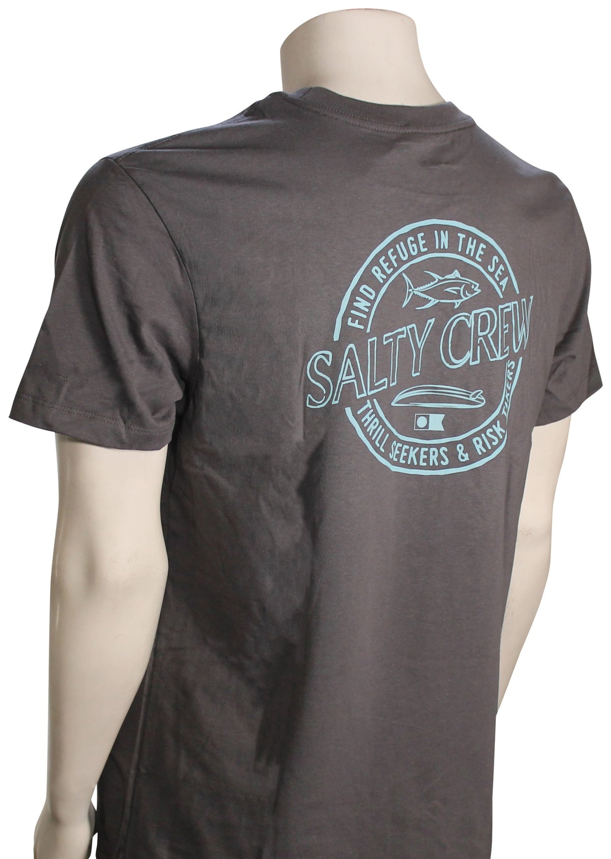 Salty Crew Skewed SS T-Shirt - Charcoal – back view
