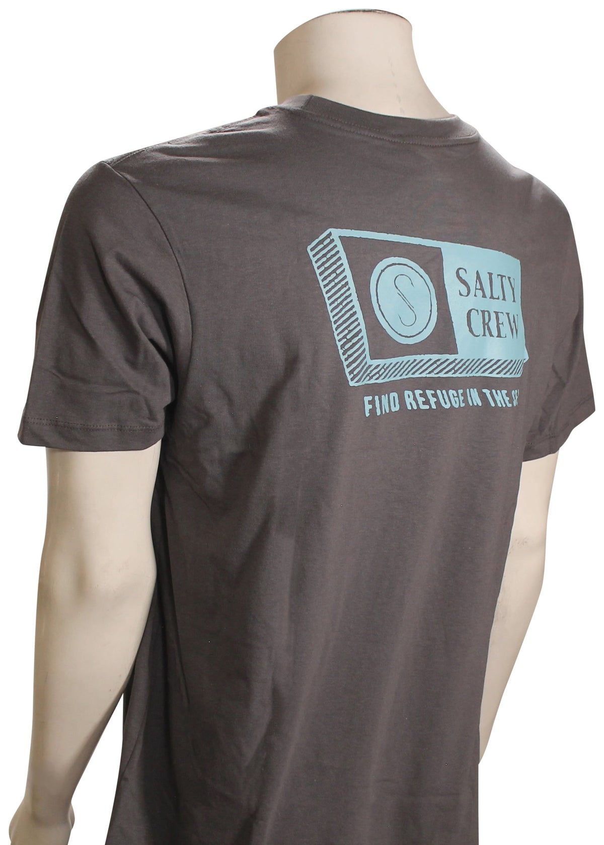 Salty Crew Alphabet SS T-Shirt - Charcoal – back view