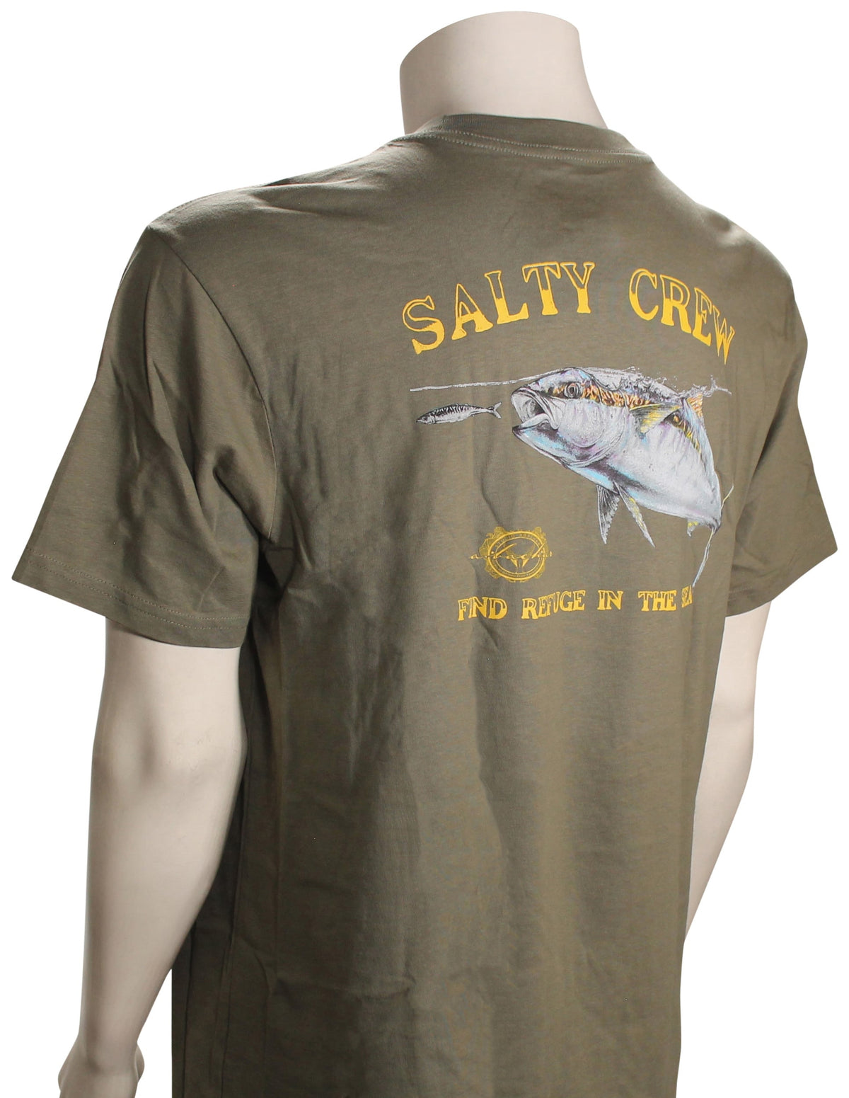 Salty Crew Surface SS T-Shirt - Dusty Olive – back view
