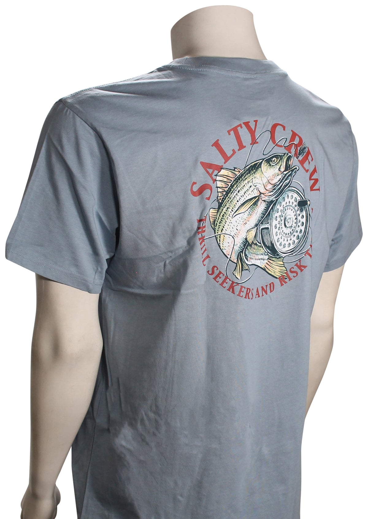Salty Crew Reel Fly SS T-Shirt - Blue Fog – back view