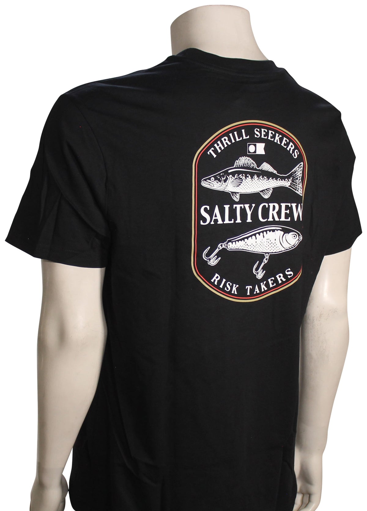 Salty Crew Baited Classic SS T-Shirt - Black – back view