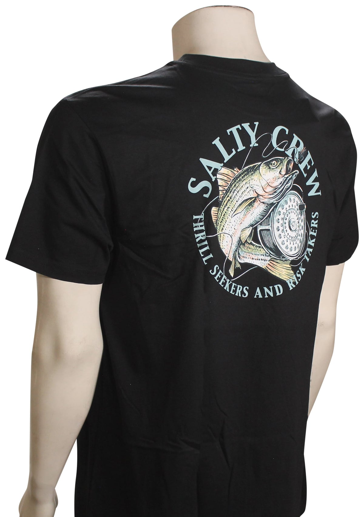 Salty Crew Reel Fly SS T-Shirt - Black – back view