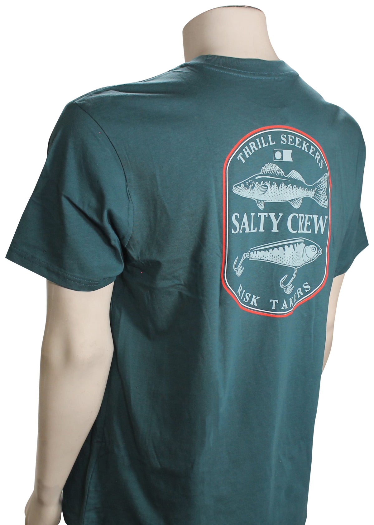 Salty Crew Baited Classic SS T-Shirt - Hydro – back view