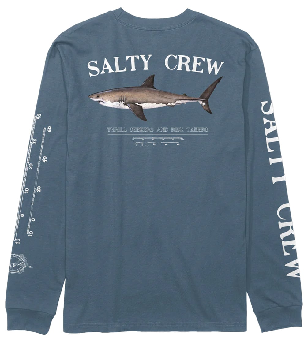 Salty Crew Bruce Classic LS T-Shirt - Slate – back view