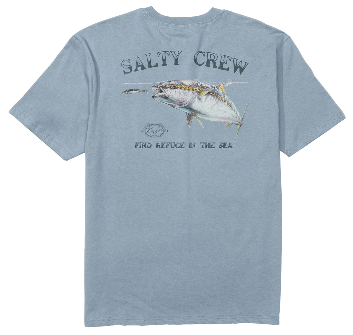 Salty Crew Surface SS T-Shirt - Blue Fog – back view