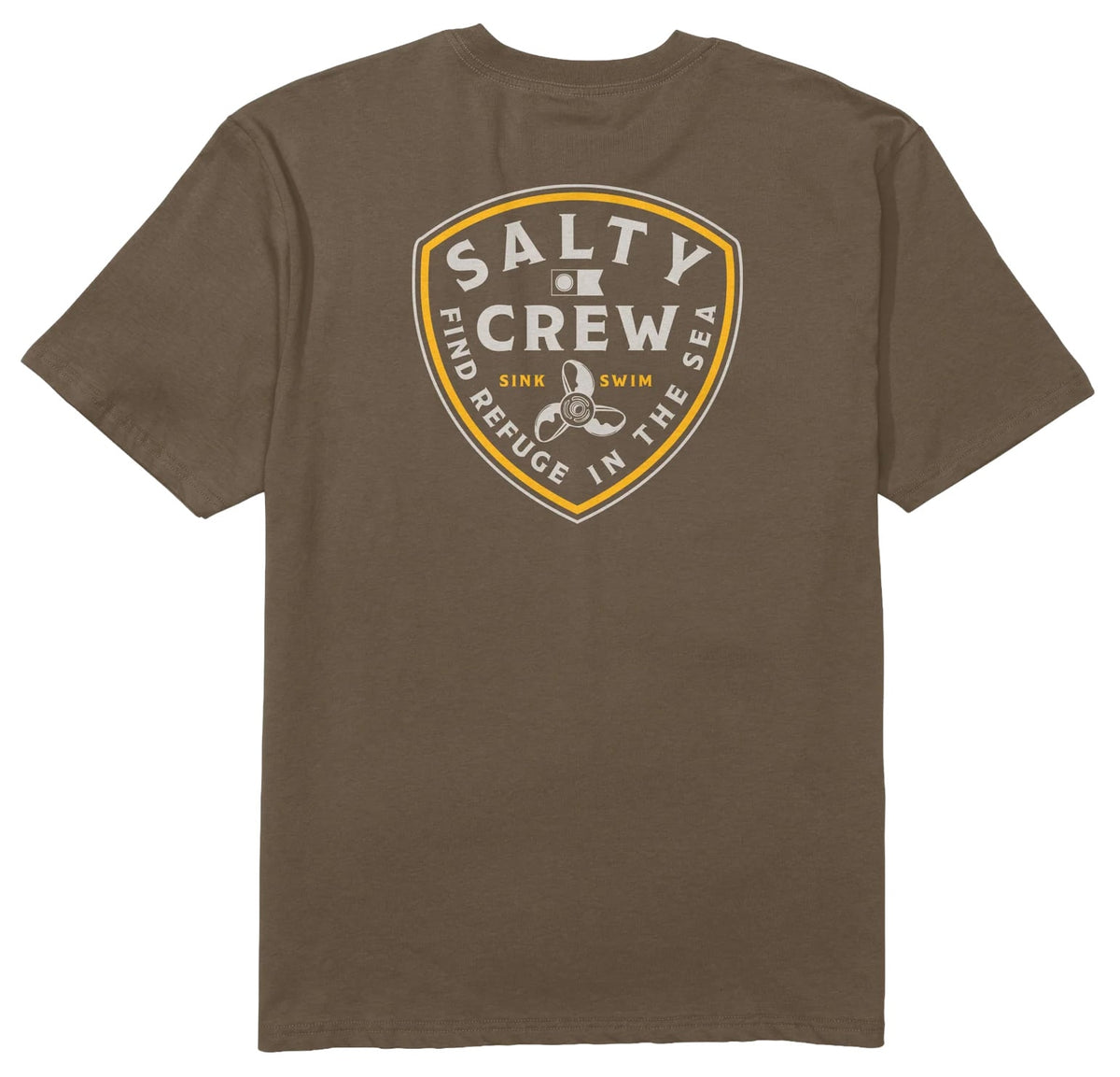 Salty Crew Rotor Classic SS T-Shirt - Teak – back view