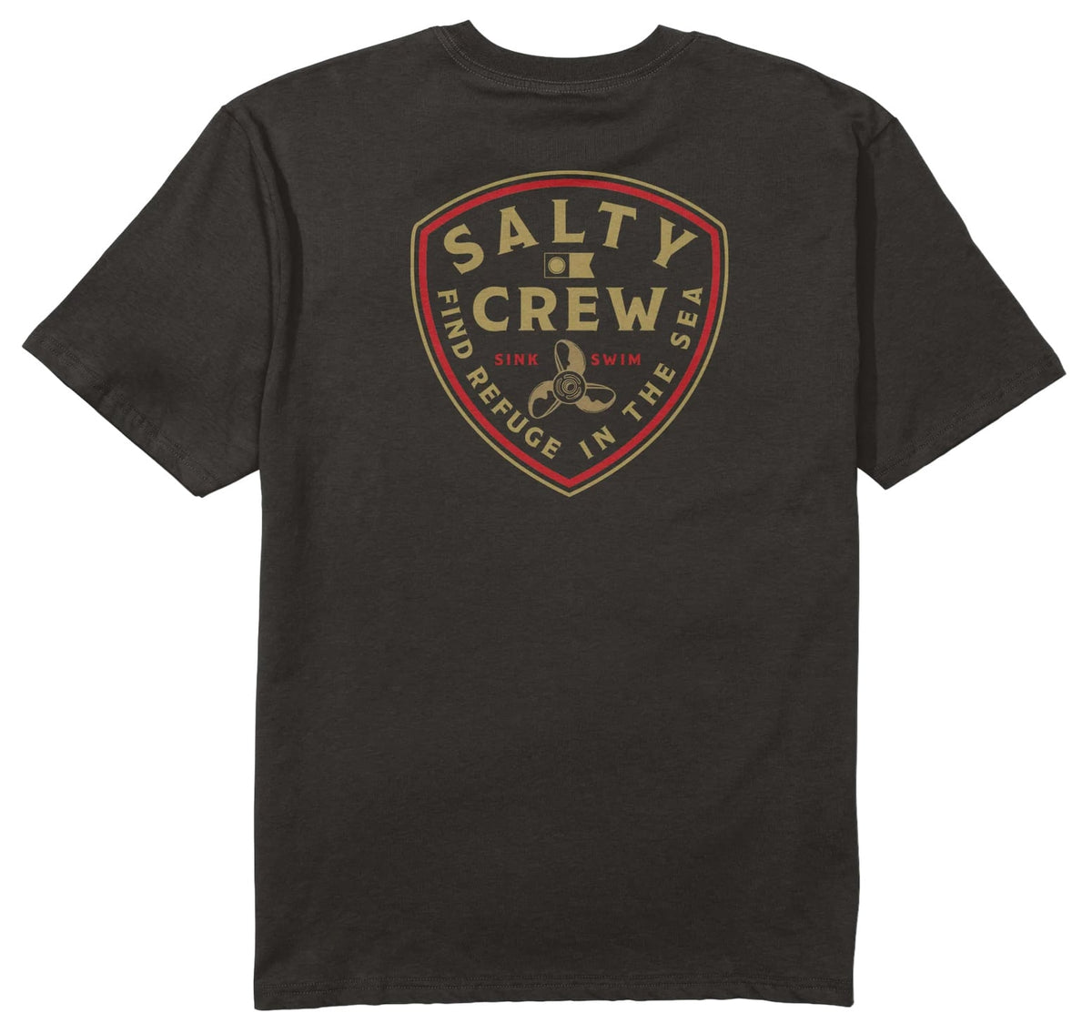 Salty Crew Rotor Classic SS T-Shirt - Black – back view