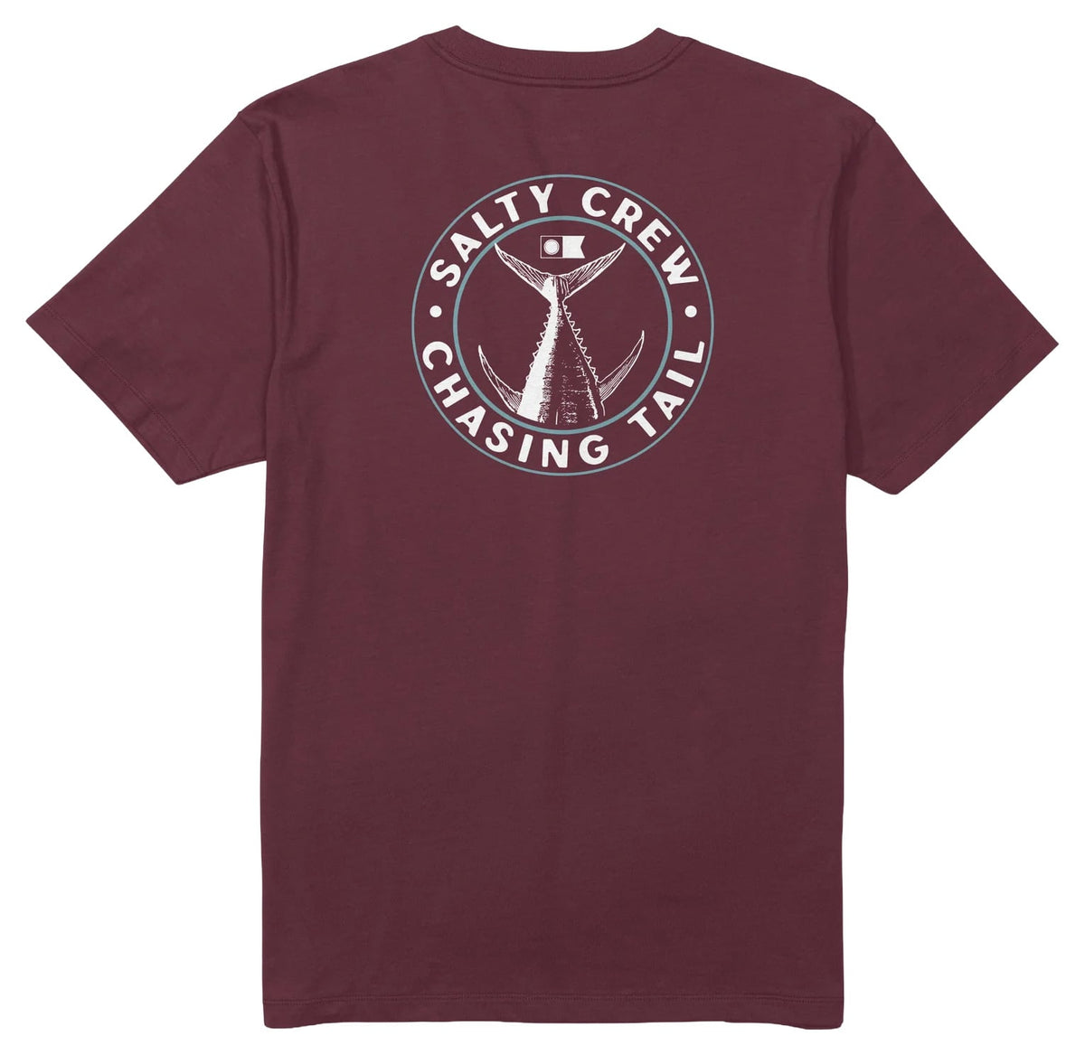 Salty Crew Tailgate SS T-Shirt - Burgundy – back view