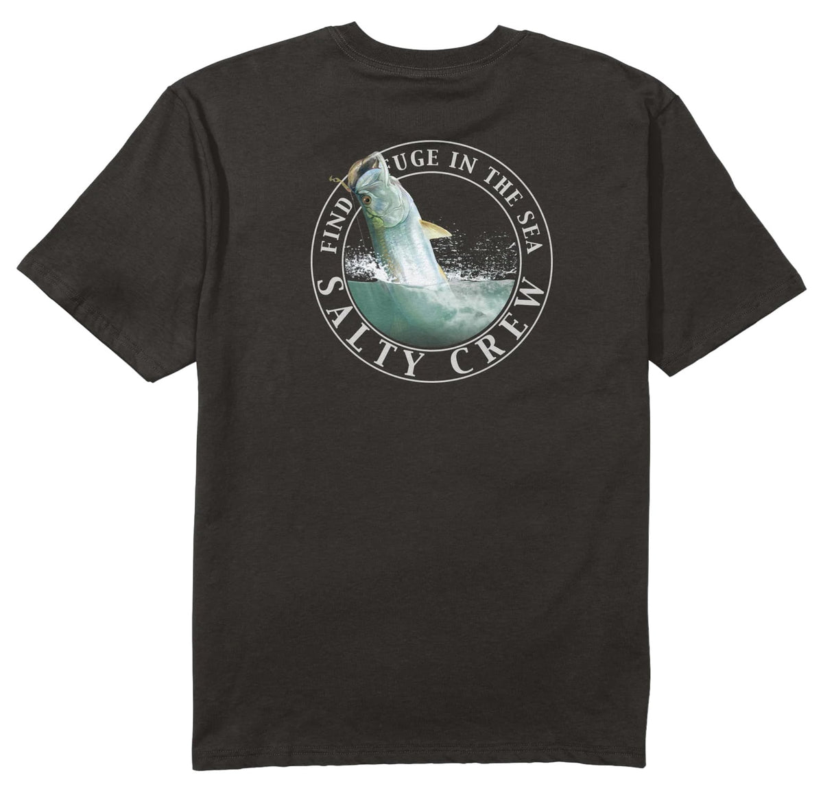 Salty Crew Tarpon Classic SS T-Shirt - Black – back view