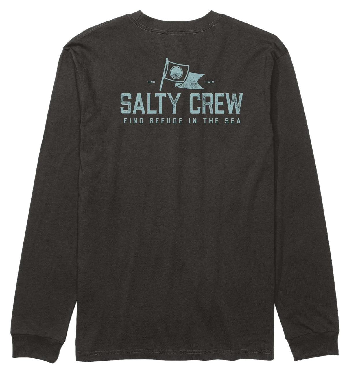 Salty Crew Flag Day LS T-Shirt - Black – back view