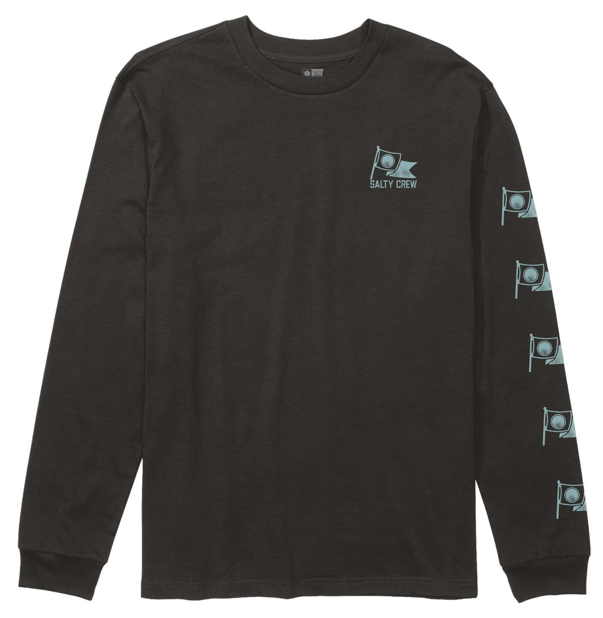 Salty Crew Flag Day LS T-Shirt - Black