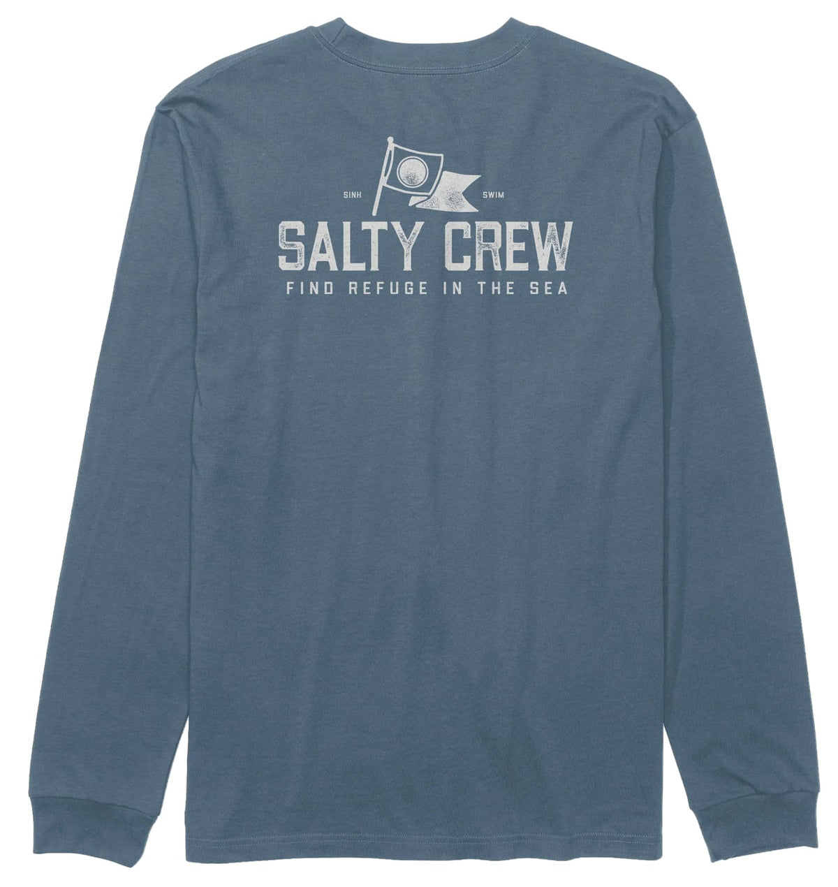 Salty Crew Flag Day LS T-Shirt - Slate – back view