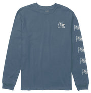 Salty Crew Flag Day LS T-Shirt - Slate
