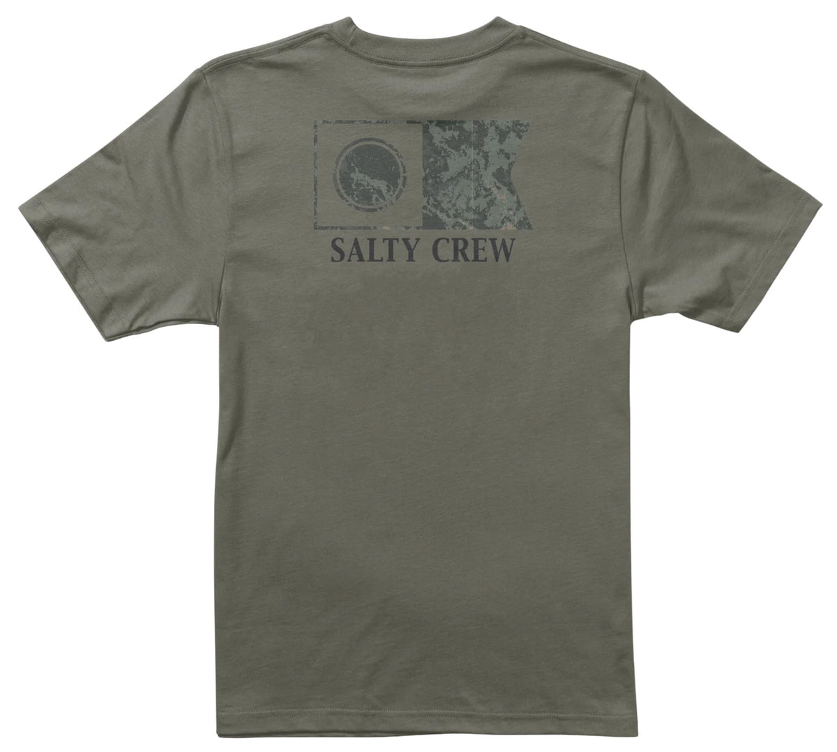 Salty Crew Flagship Fill SS T-Shirt - Dusty Olive – back view