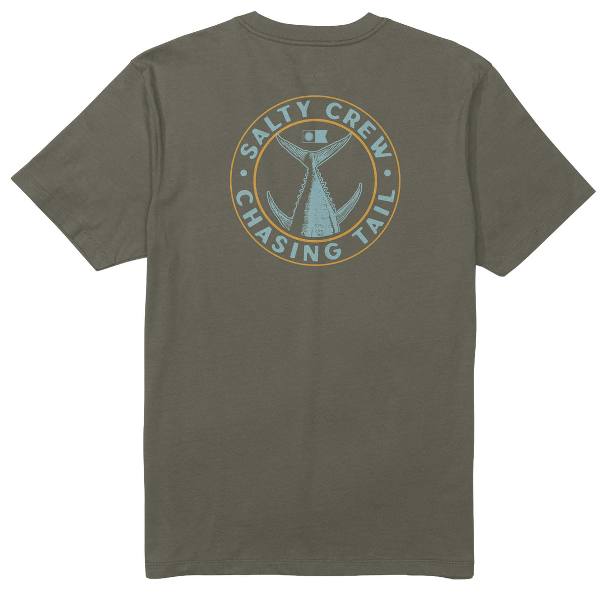 Salty Crew Tailgate SS T-Shirt - Dusty Olive – back view