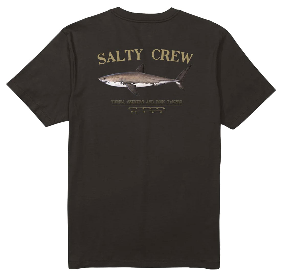 Salty Crew Bruce Men's Short Sleeve T-Shirt - Black – back view