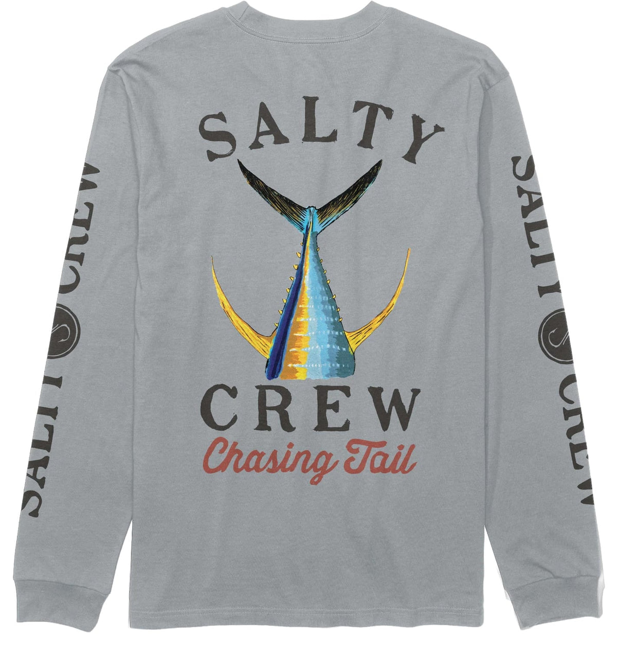 Salty Crew Tailed Men's Long Sleeve T-Shirt - Quarry – back view
